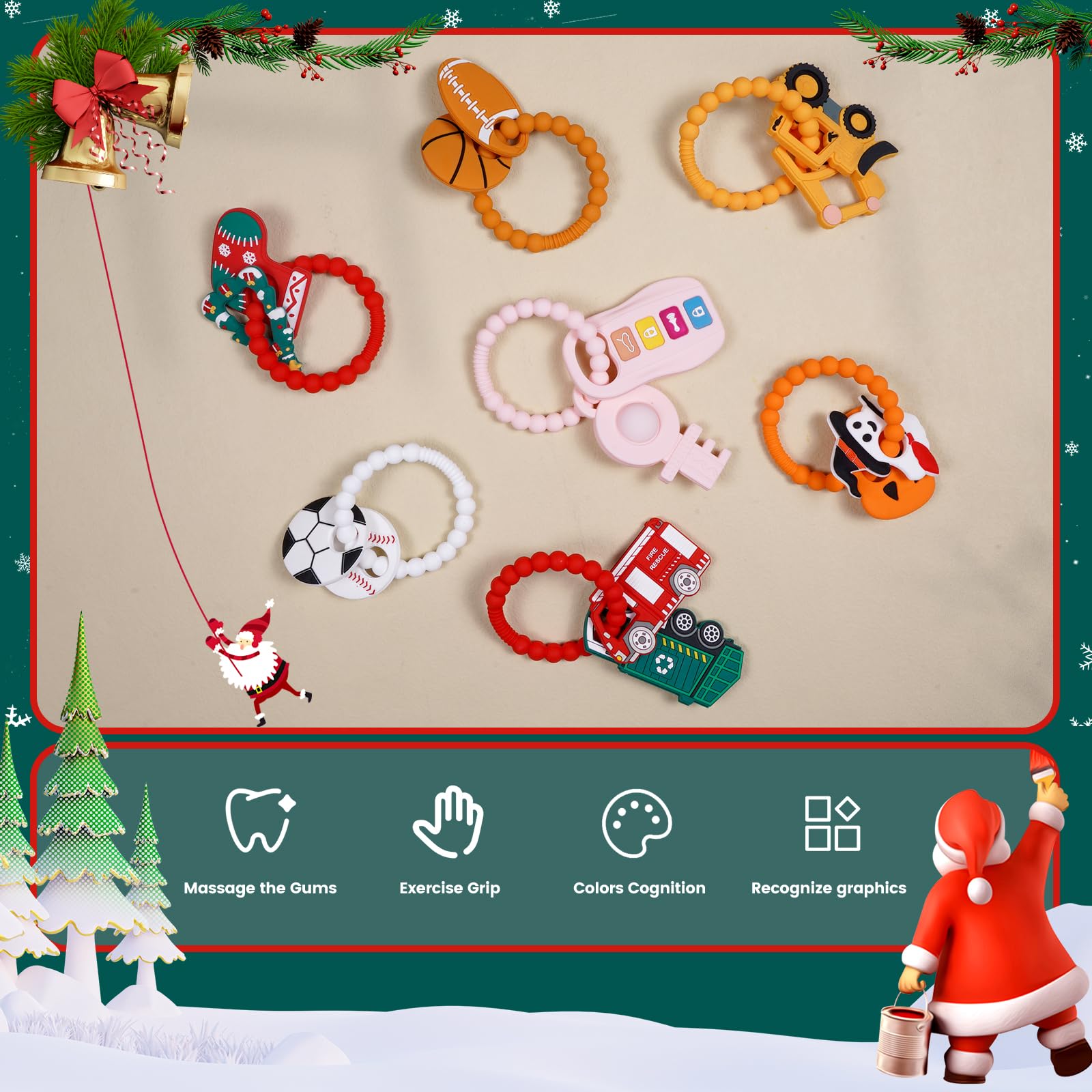 AmazingM gift-set teether ideal for baby showers or stocking stuffers