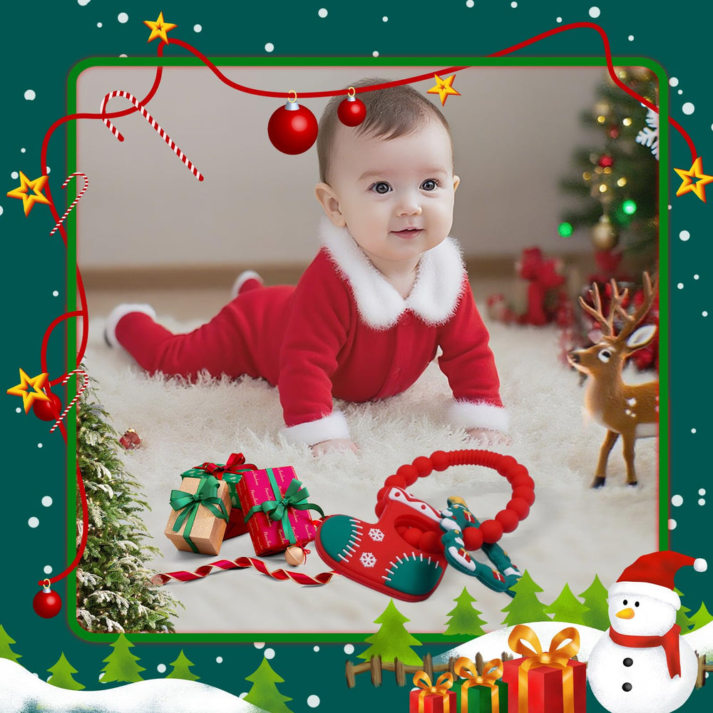 AmazingM silicone teether supports teething stages with gentle chewing