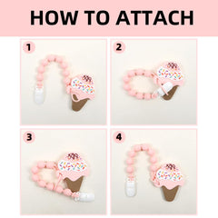 AmazingM easy-grasp teether supports little hands during teething.