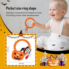 AmazingM textured-surface teether promotes touch exploration and sensory development during teething.