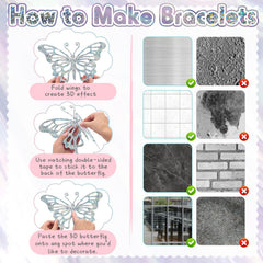 AmazingSpark sliver butterfly decor on walls for birthday backdrop ambiance