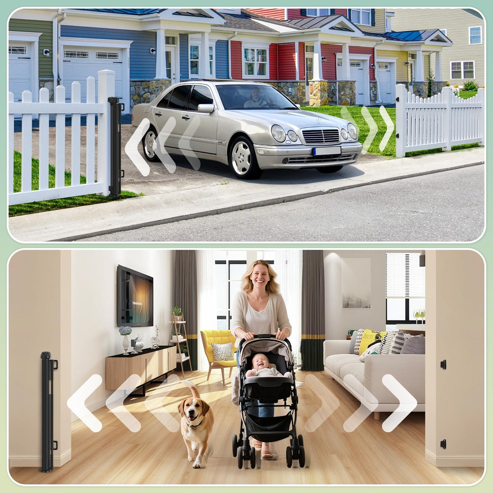 AMAZKRUS 34-inch-tall gate helps adults pass through easily while keeping children safe