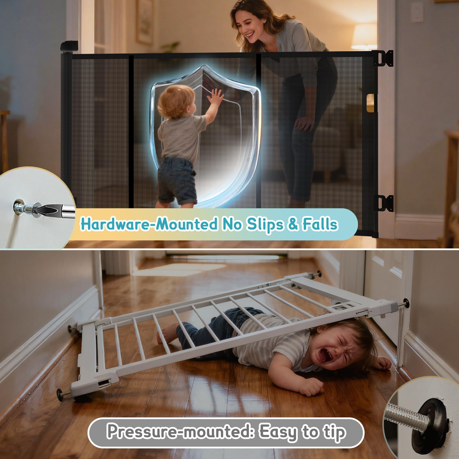 AMAZKRUS indoor outdoor gate ideal for decks and porches