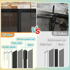 AMAZKRUS indoor/outdoor retractable gate blends with decor while keeping children and pets safe