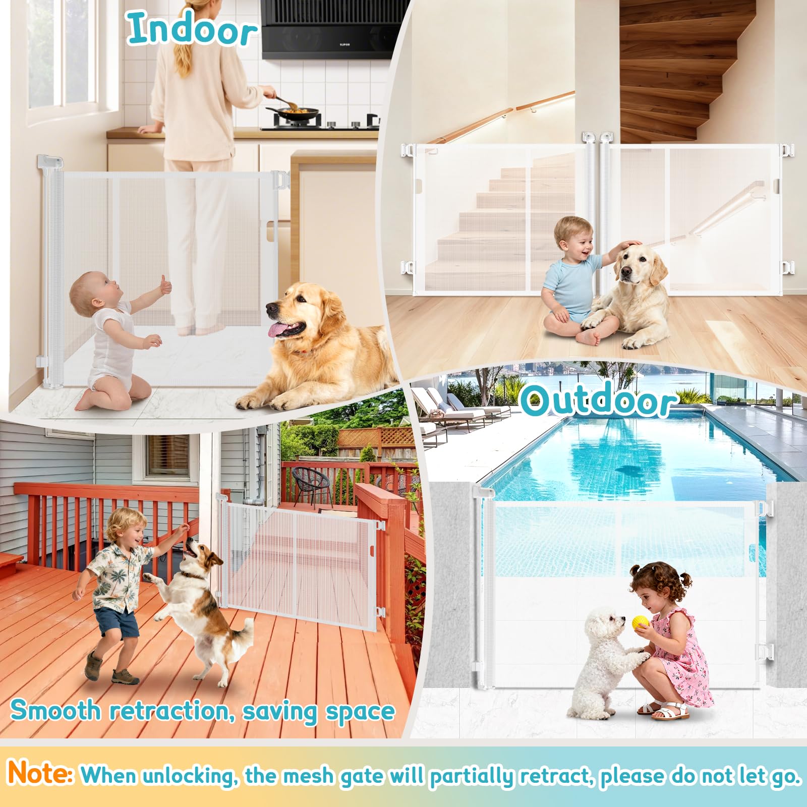 AMAZKRUS outdoor use gate stands up to weather and pets with style.
