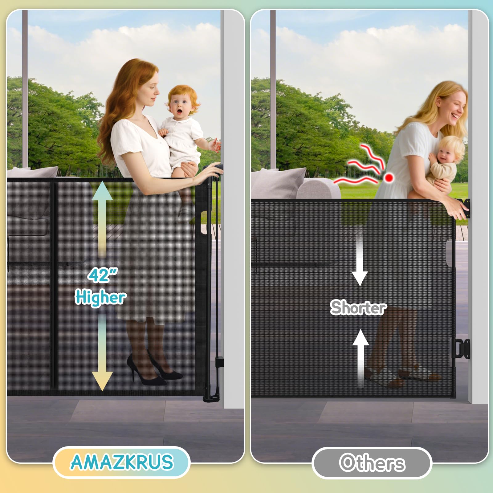 AMAZKRUS mesh floor hooks offer flexible placement options.