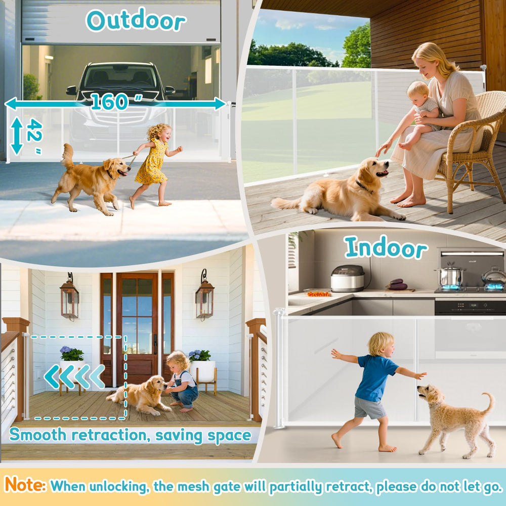 AMAZKRUS gate keeps pets safe in restricted areas.