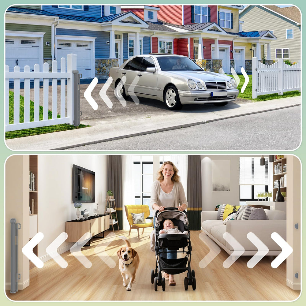 AMAZKRUS safety gate works for kitchens, stairs, and play areas to guide activity.