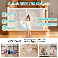 AMAZKRUS stairs and doorway installation demonstrates sturdy mounting without bending.