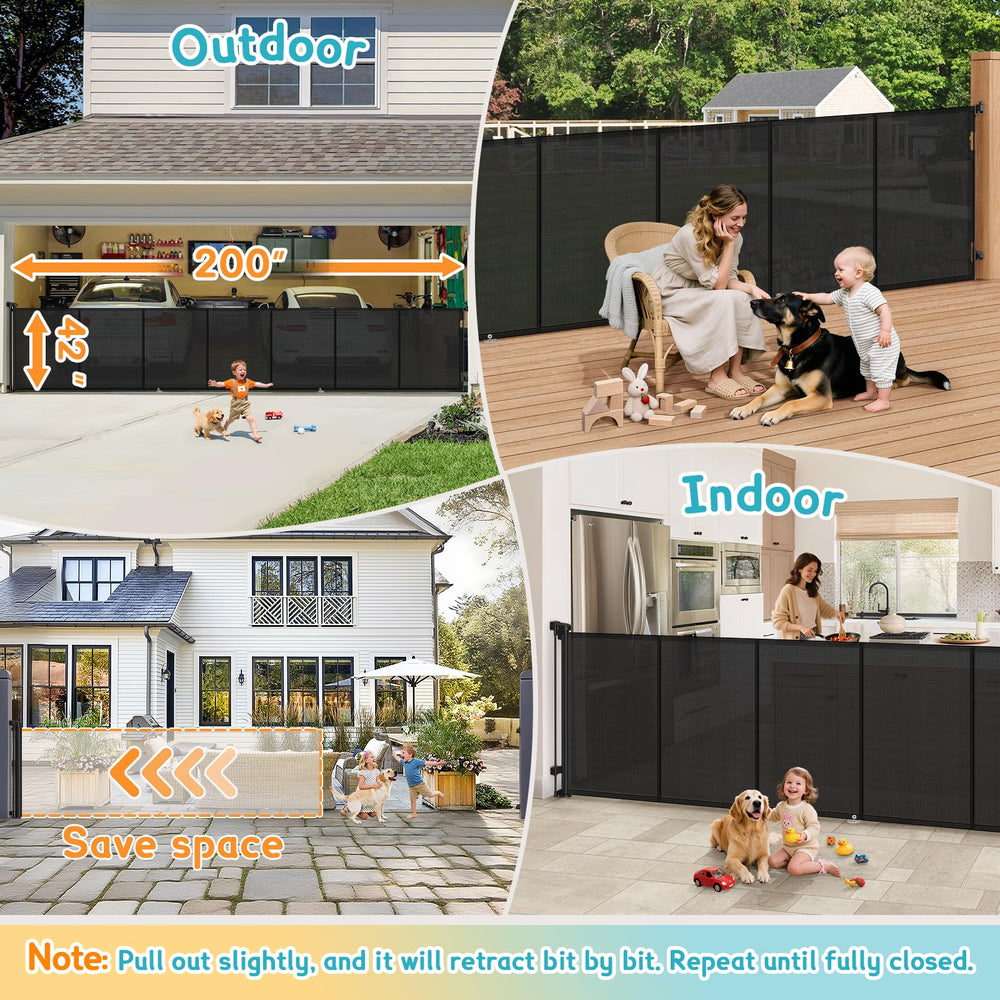 AMAZKRUS stylish gate design complements modern interiors while maintaining safety