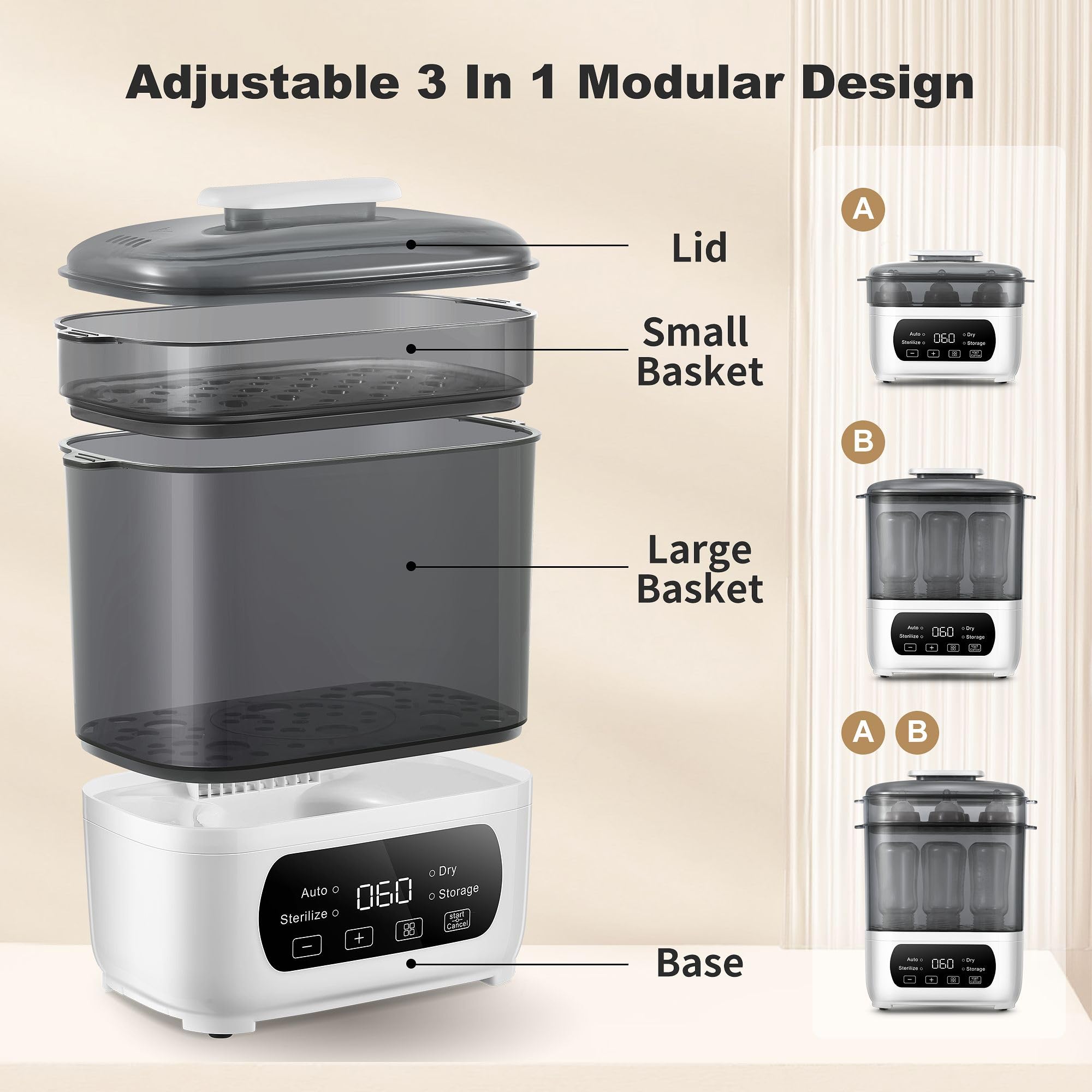 AMZBABYCHEF auto shut-off helps prevent overheating during steaming.