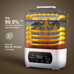 AMZBABYCHEF LED touch screen enables easy, precise operation.