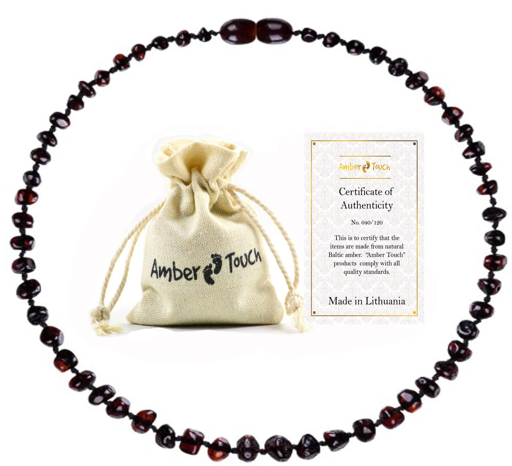 Amber Touch Baltic Amber Necklace Certified Amber label confirms authenticity and trusted sourcing