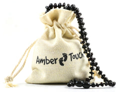 Amber Touch Baltic Amber Necklace Handmade detail highlights artisanal craft and unique amber character