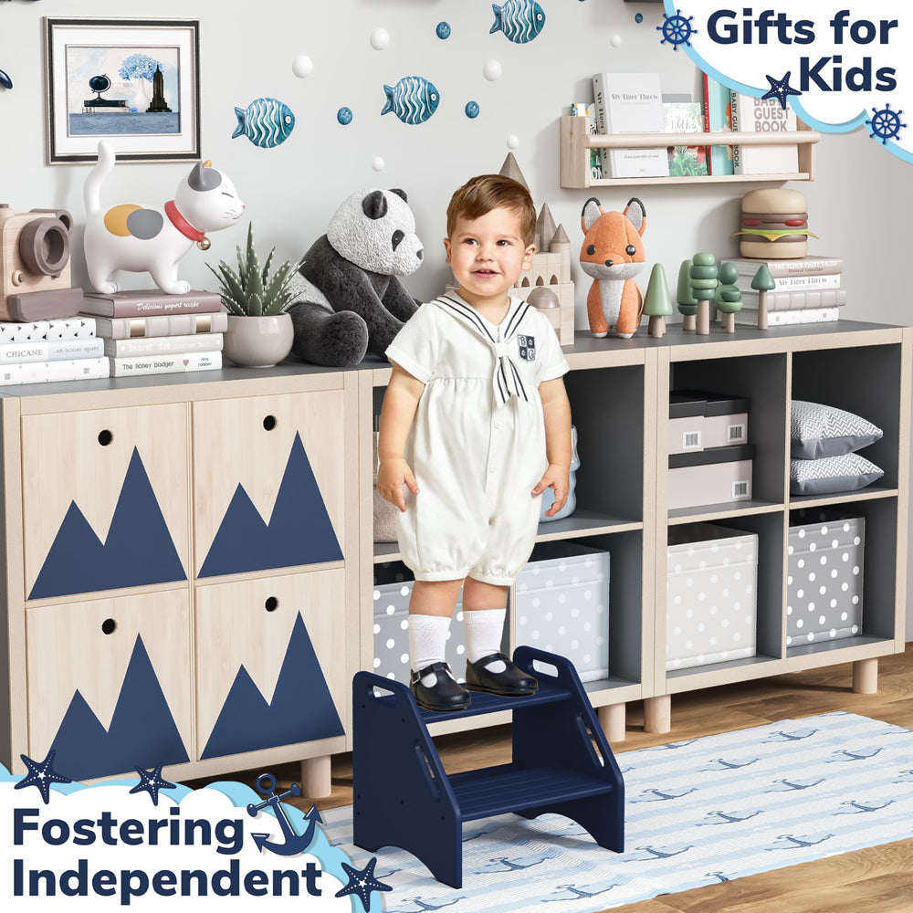 AMBIRD kitchen-use step stool enabling children to reach sinks safely