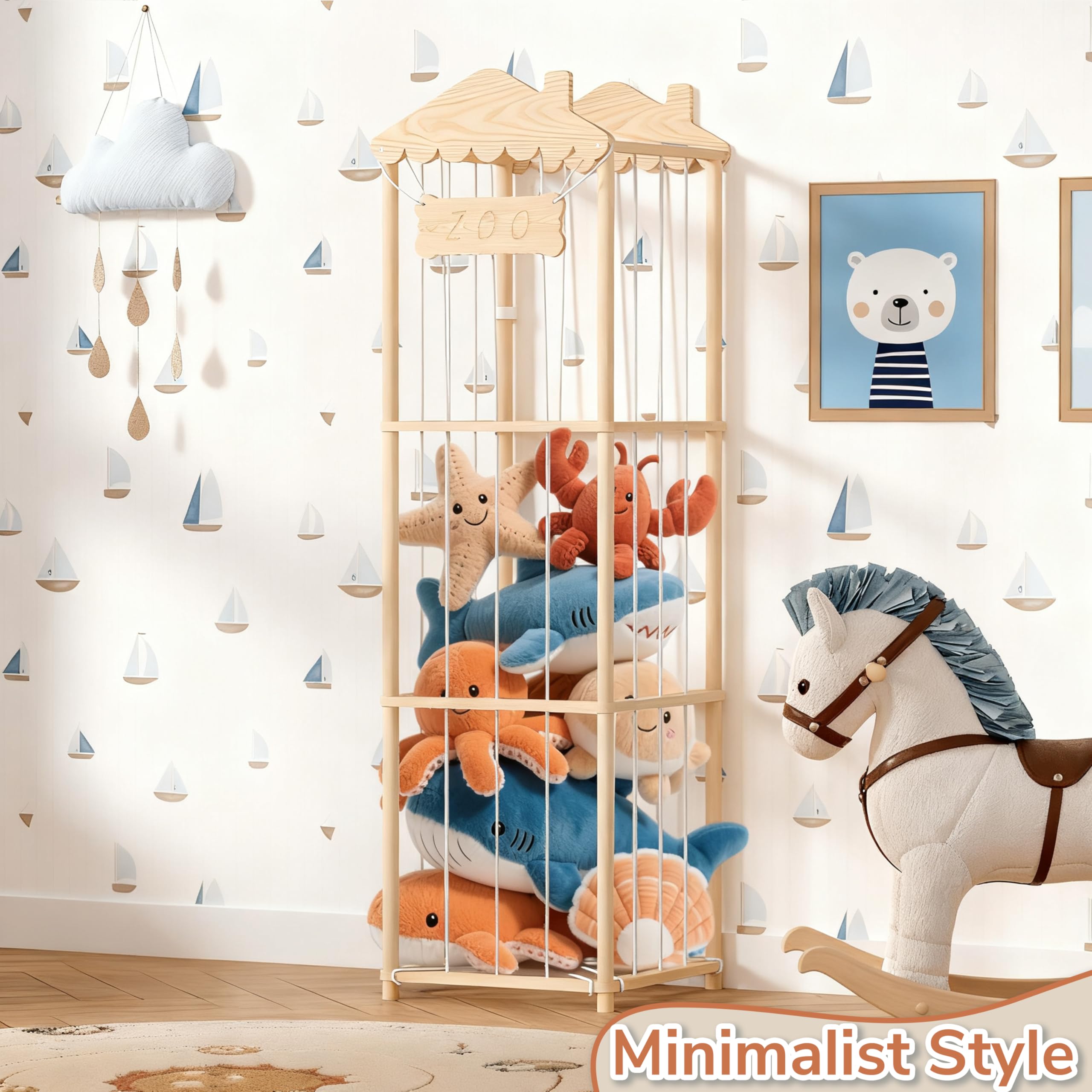 AMBIRD open design improves visibility for quick toy selection