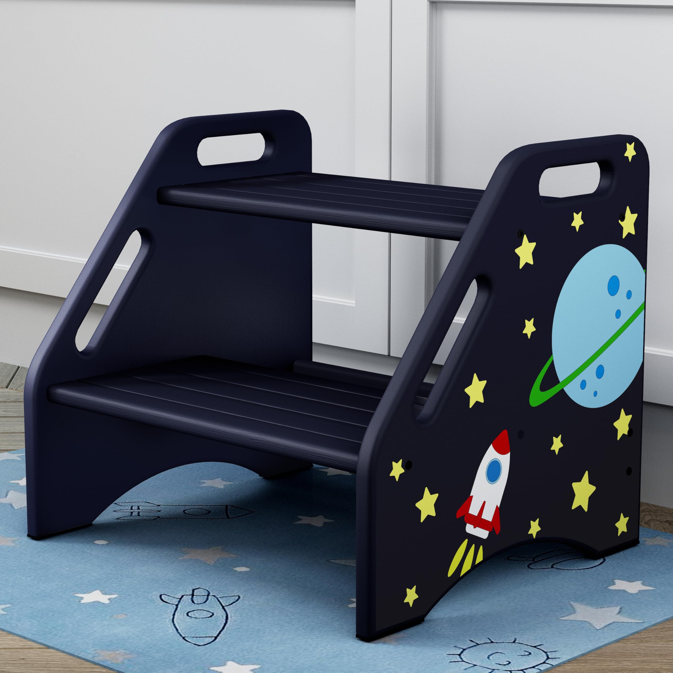 AMBIRD toddler step stool space design inspires imagination and independence