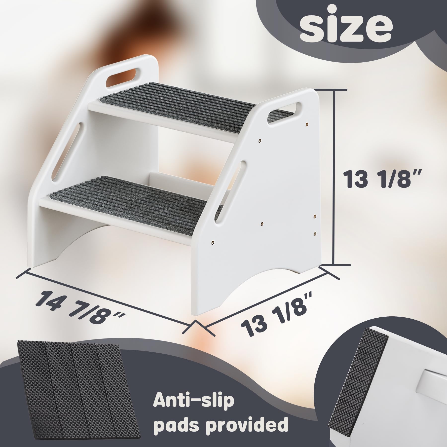 AMBIRD step stool suits bathroom sink tasks like hand washing