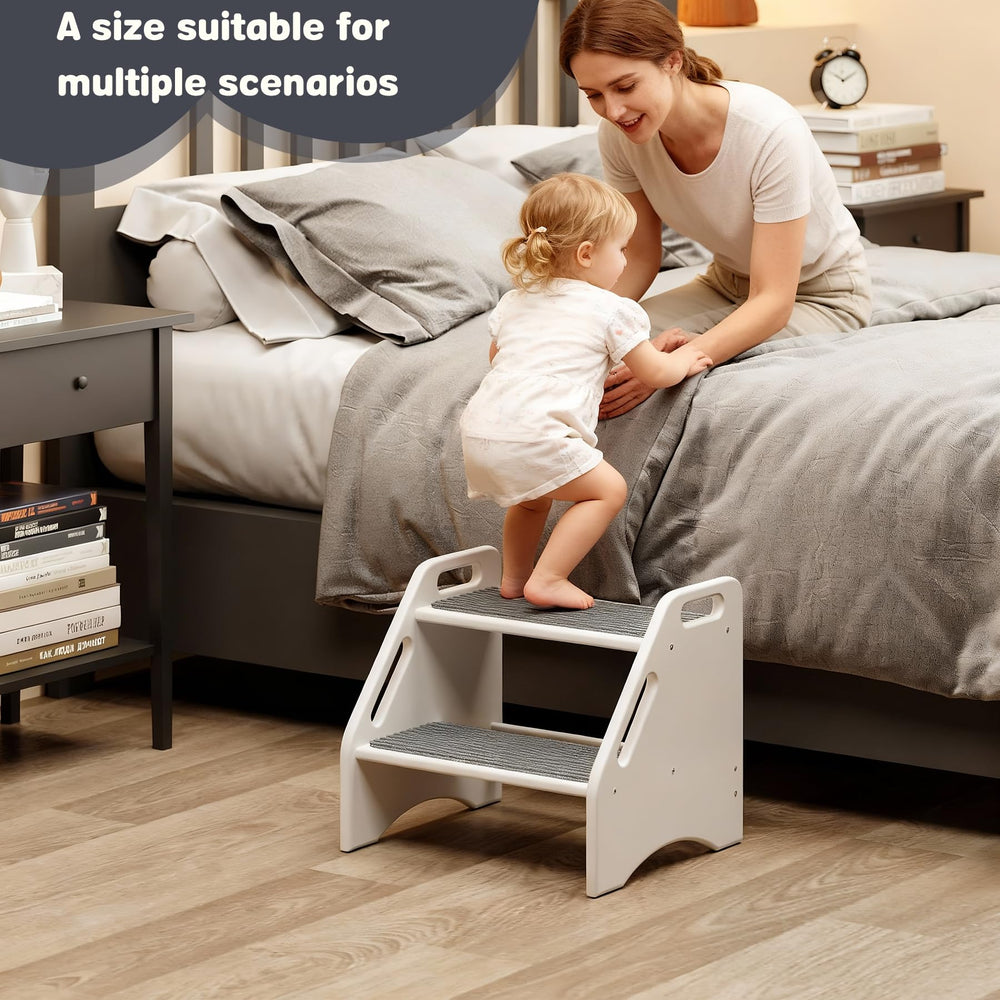 AMBIRD potty-training stool supports independent practice with stable footing