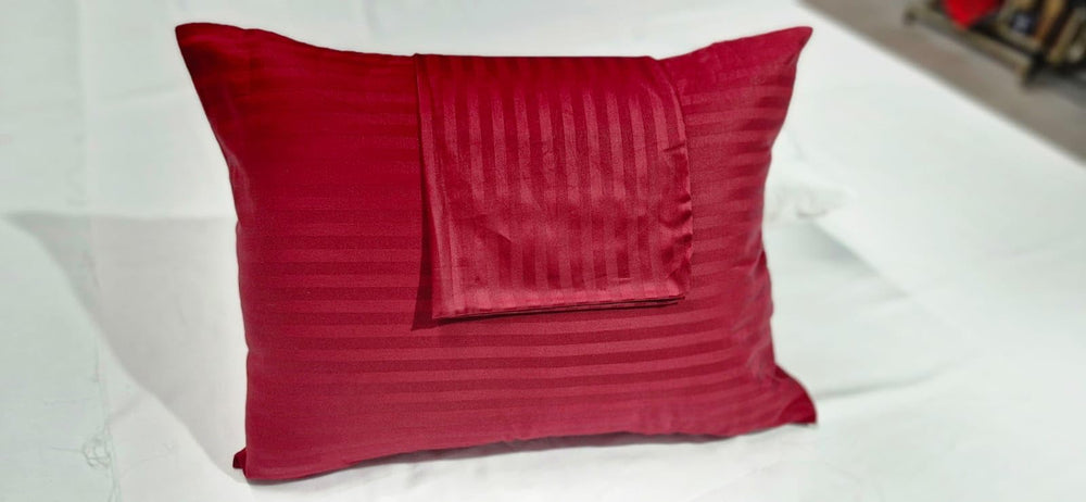Ambition Home machine-washable pillowcase care in cold water with gentle detergent.
