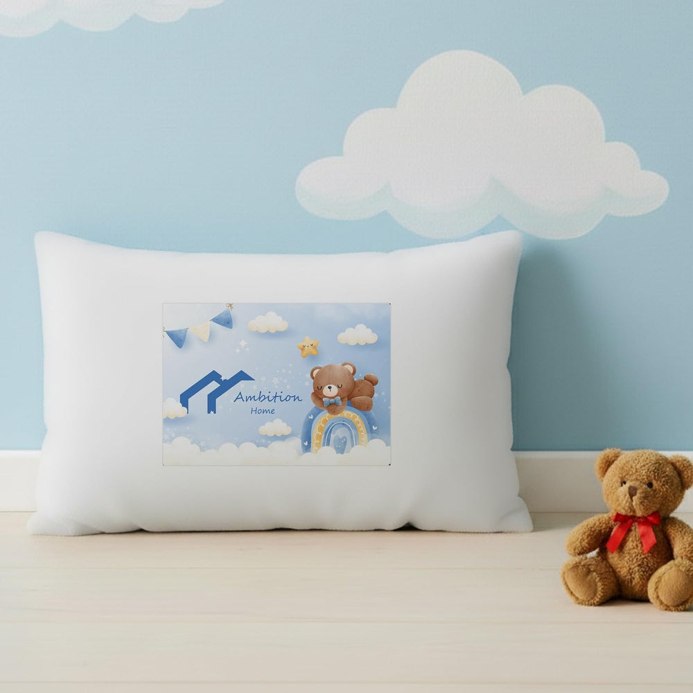 Ambition Home toddler pillowcase 13x18 with zip closure for secure pillow fit.