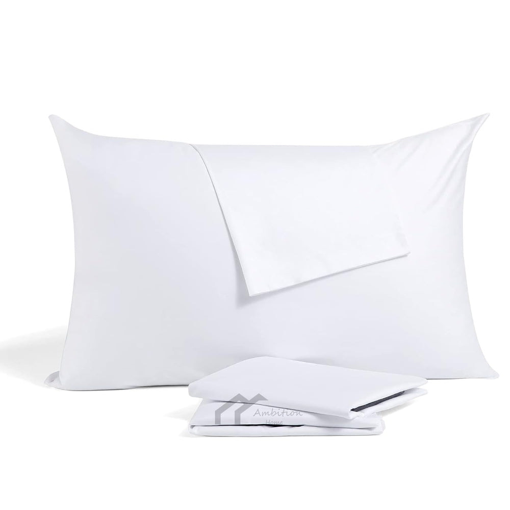 Ambition Home toddler pillowcase 14x20 white shows soft Egyptian cotton for gentle skin.