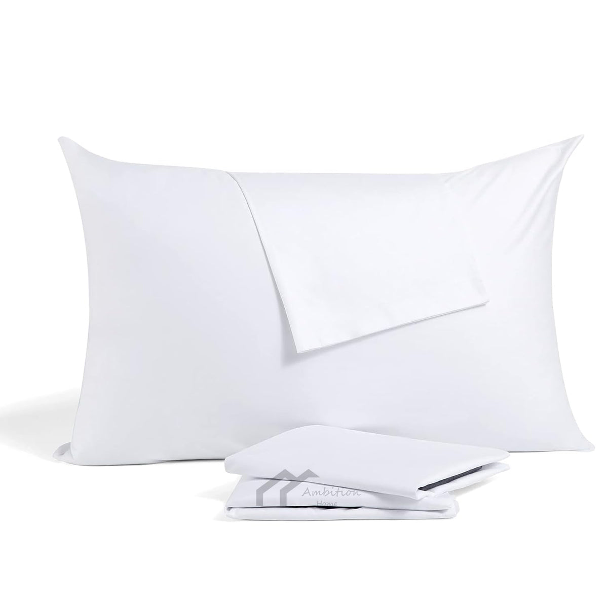 Ambition Home toddler pillowcase 14x20 white shows soft Egyptian cotton for gentle skin.