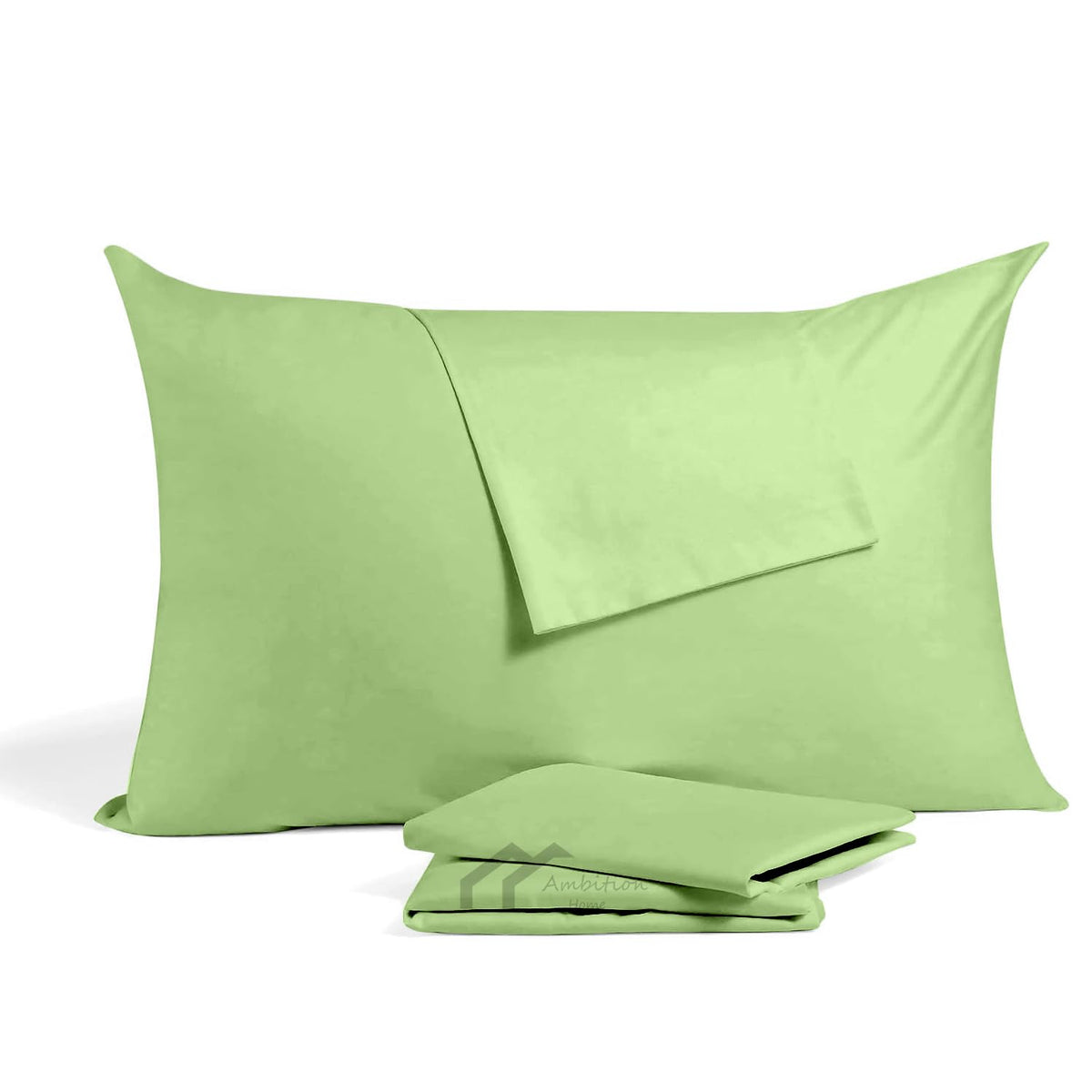 Ambition Home youth pillow case 16x22 sage with zipper for travel storage.