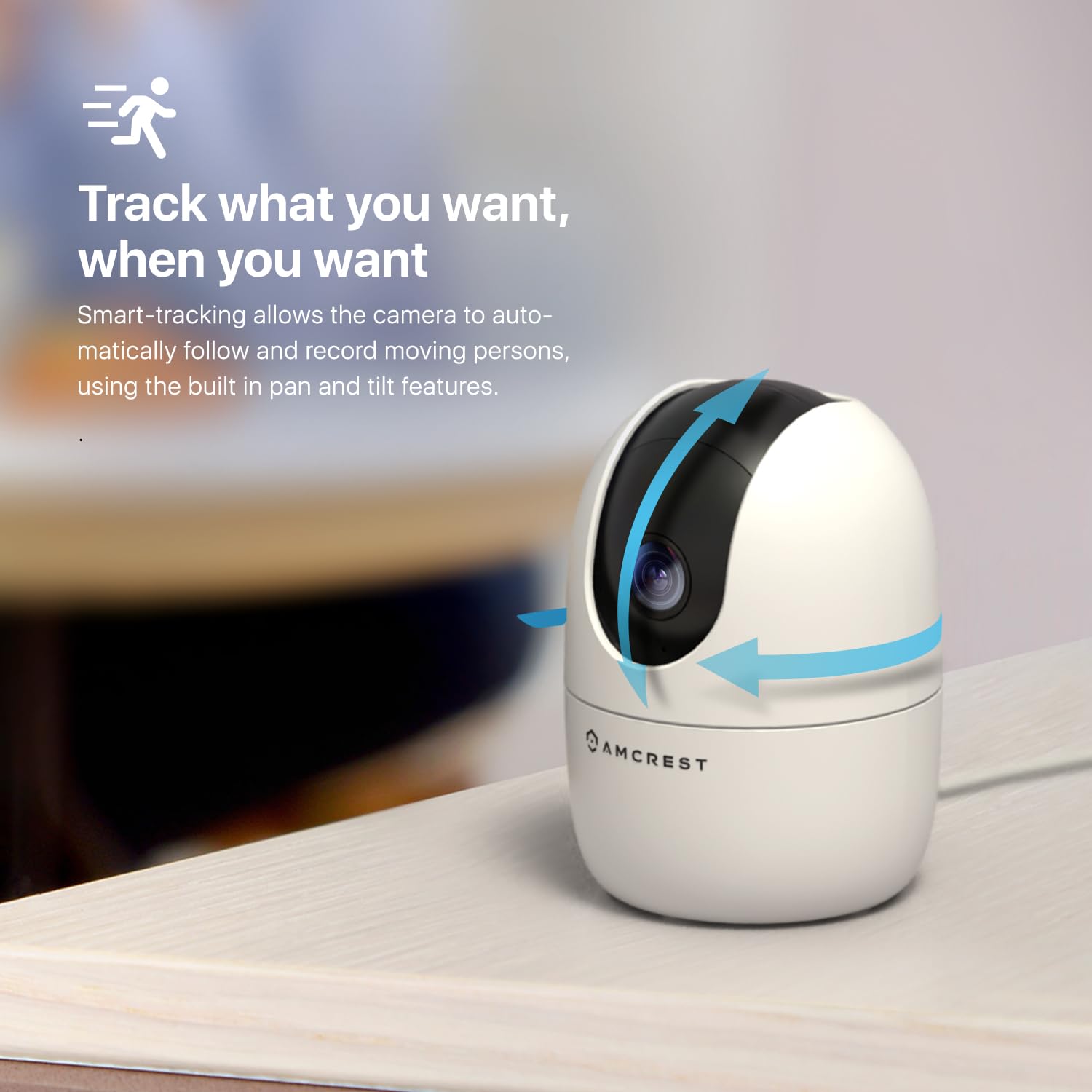 Amcrest ASH21-W- AI-human-detection highlights important activity while reducing false alarms.