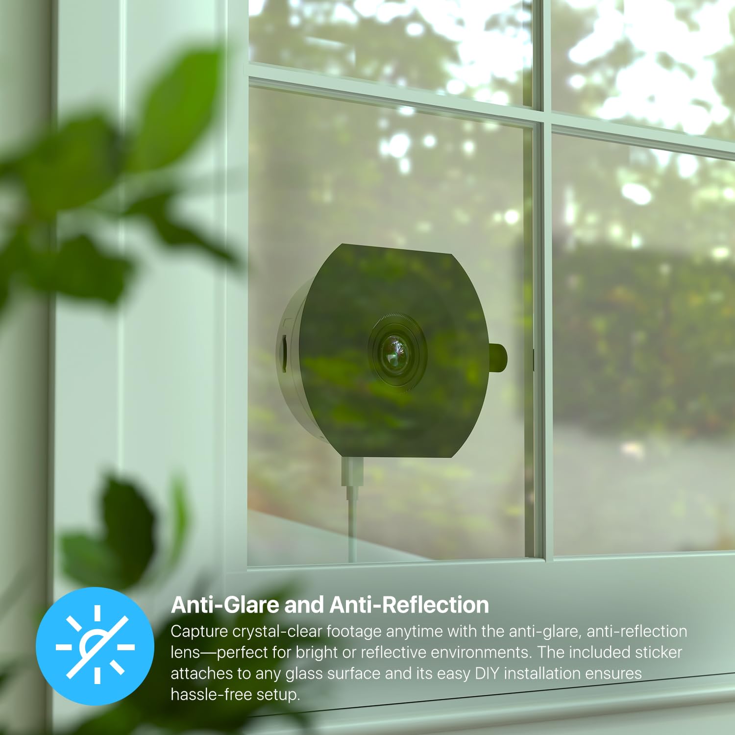 Amcrest Link 3MP window camera night vision reveals detail in darkness