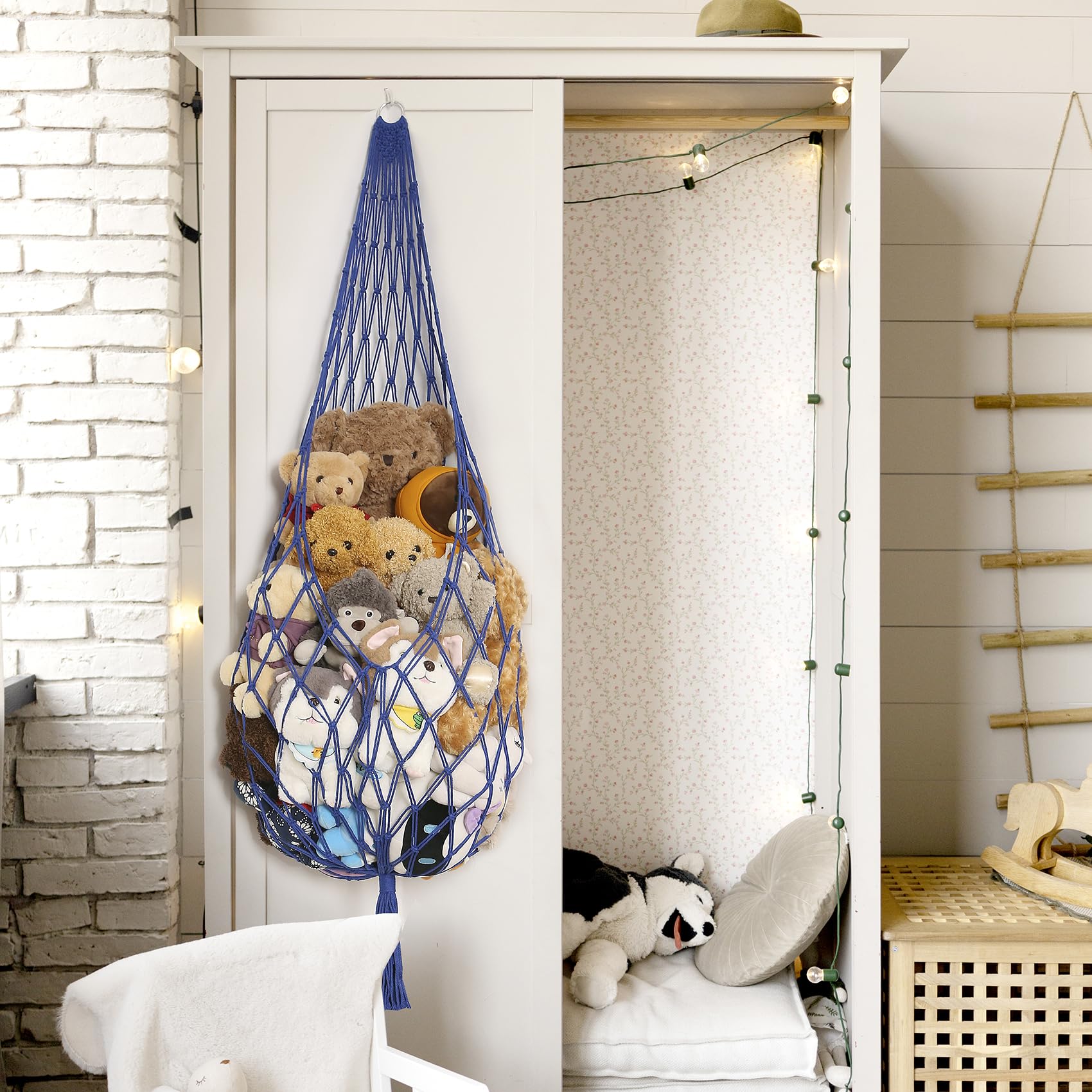 Amdermi blue kid-friendly decor for playroom organization and style