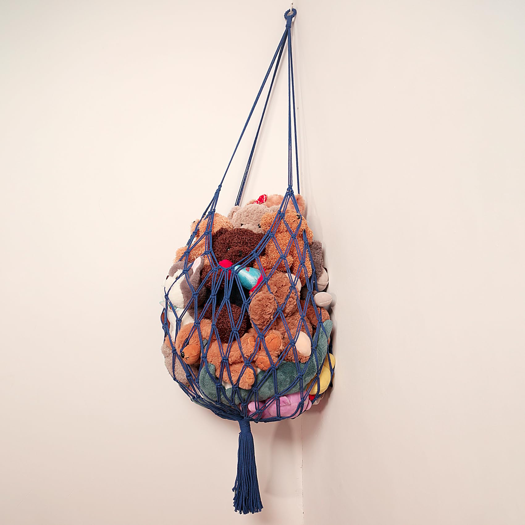Amdermi stuffed animal hammock blue gift-ready accessory for kids rooms