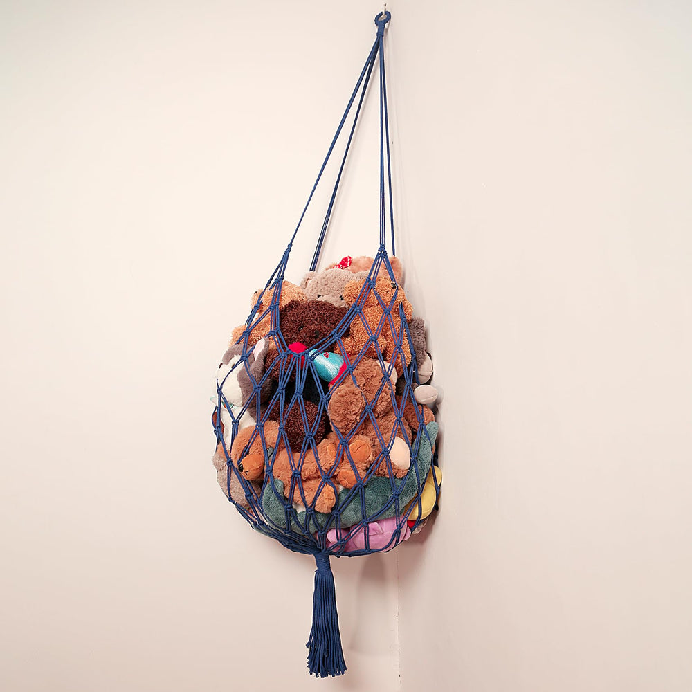 Amdermi stuffed animal hammock blue gift-ready accessory for kids rooms