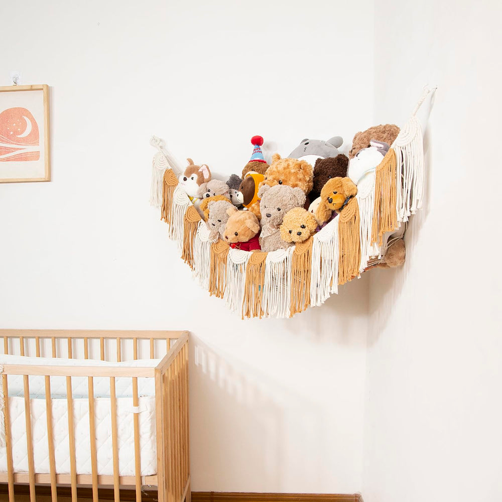Amdermi stuffed animal hammock toys storage: versatile solution for blankets, dolls, and cushions.
