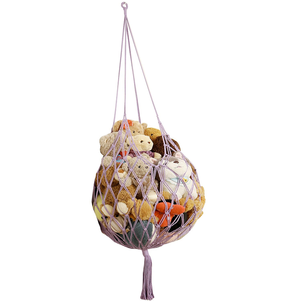 Amdermi stuffed animal hammock with waterdrop design stores plush toys neatly.