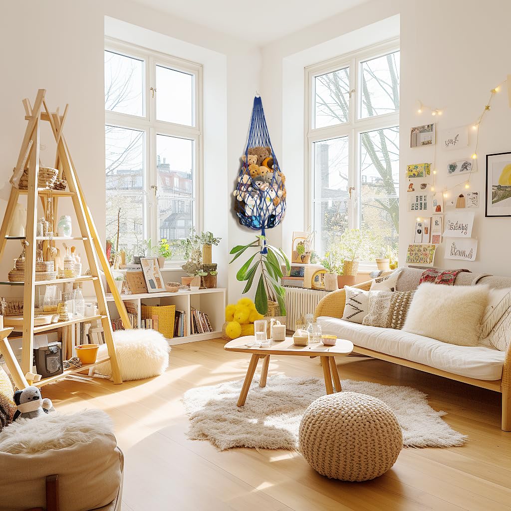 Amdermi hammock rotates 360 degrees for easy plush toy viewing