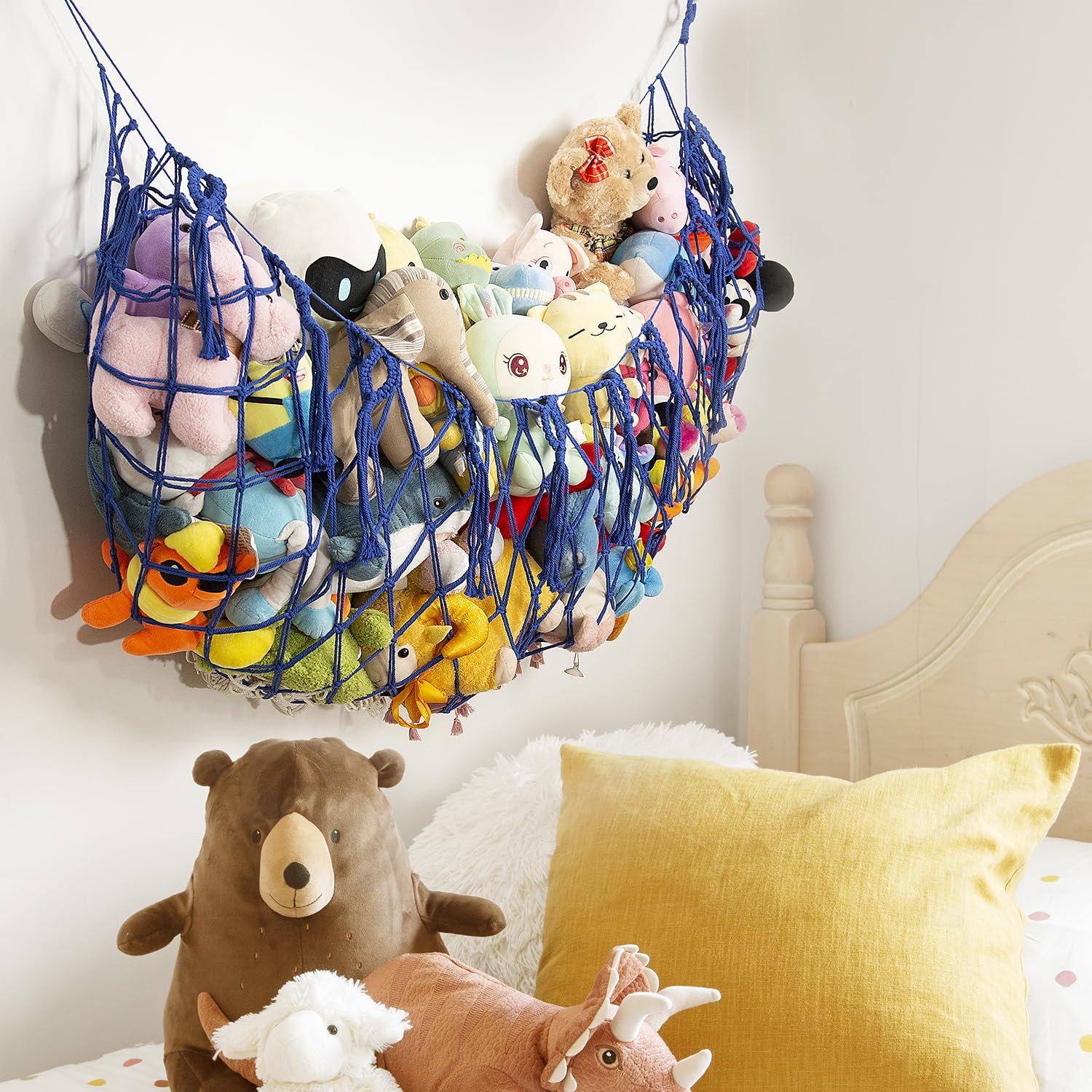 Amdermi tassel boho decor adds charm while organizing plush toys