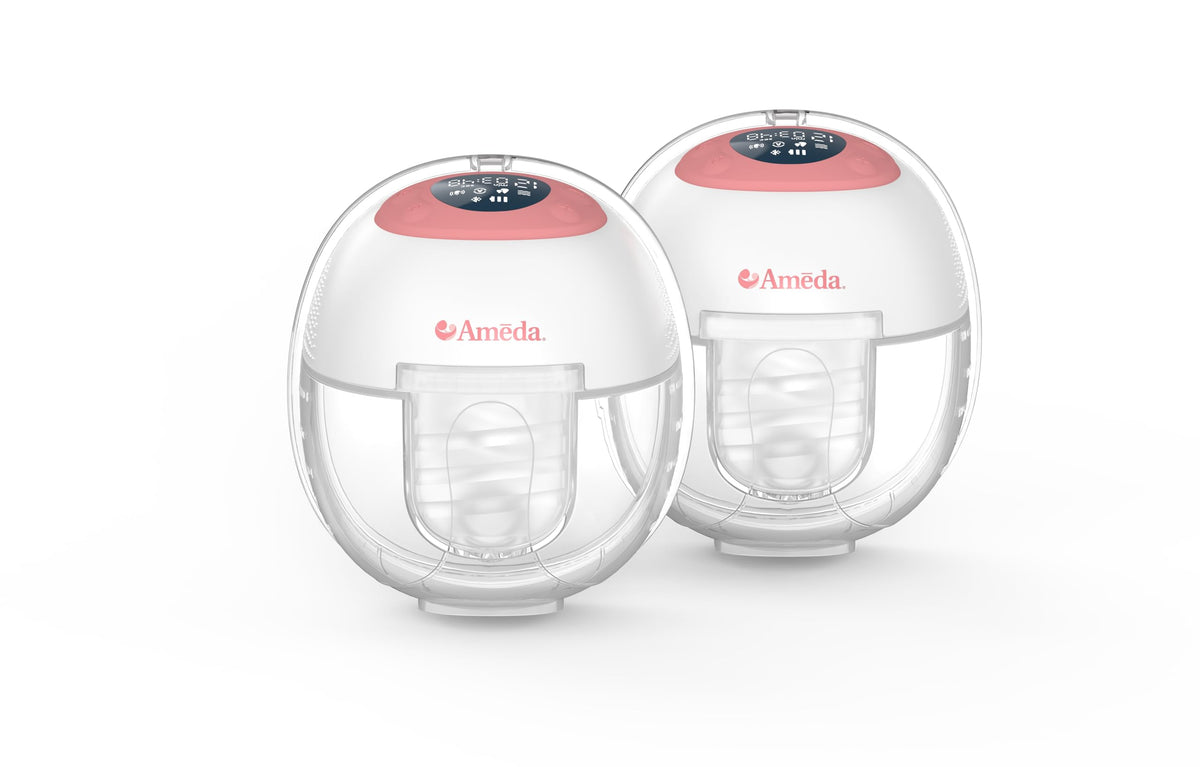 Ameda GLO wearable pump overview highlighting compact, portable pumping option