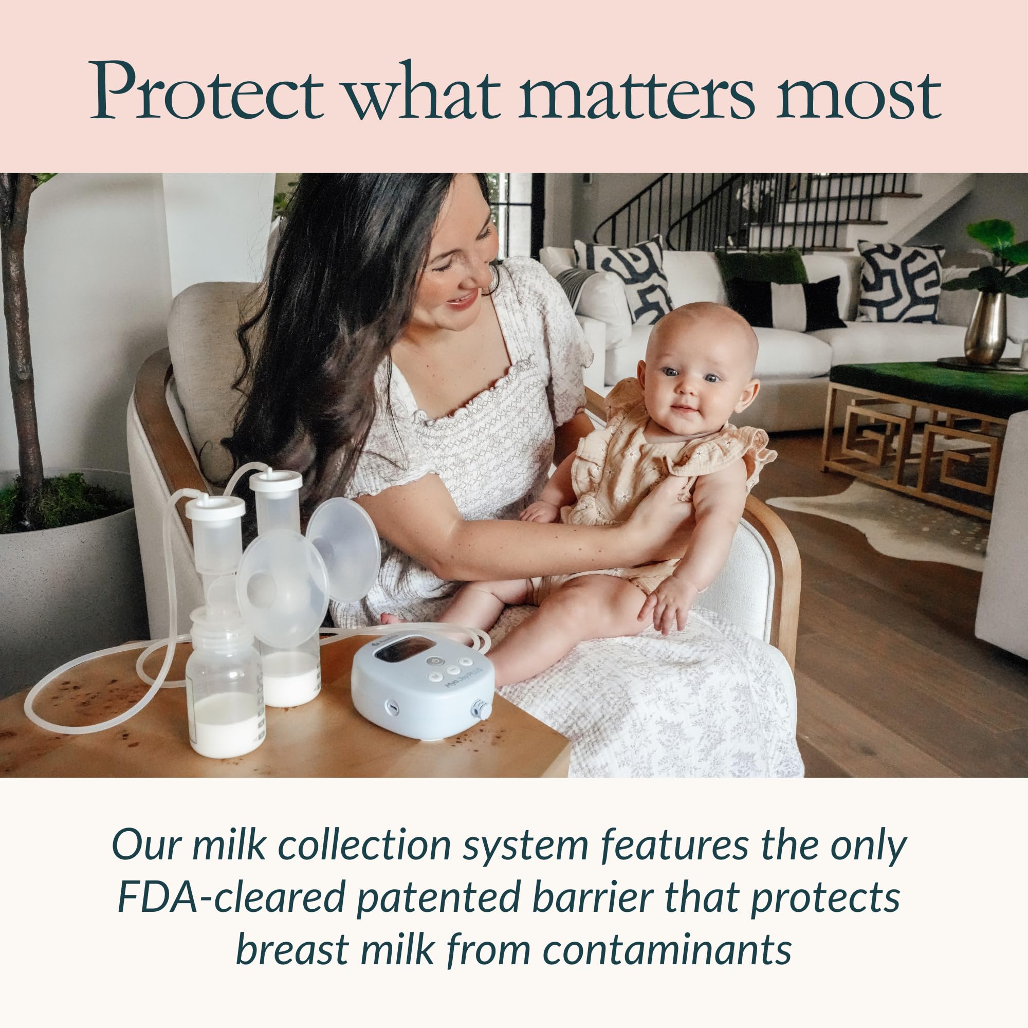 Ameda HygieniKit closed-system design supports milk quality and hygiene