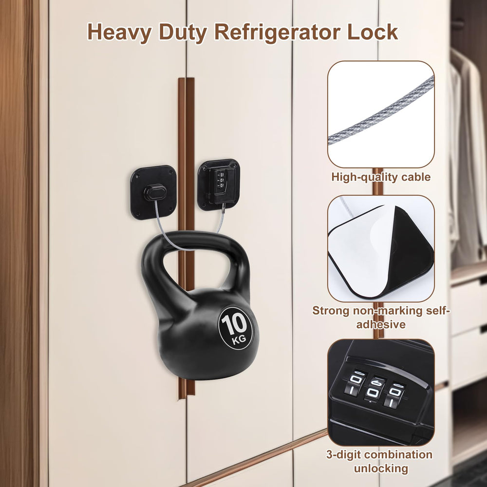 AMEITECH fridge locks adhesive stickers for quick installation
