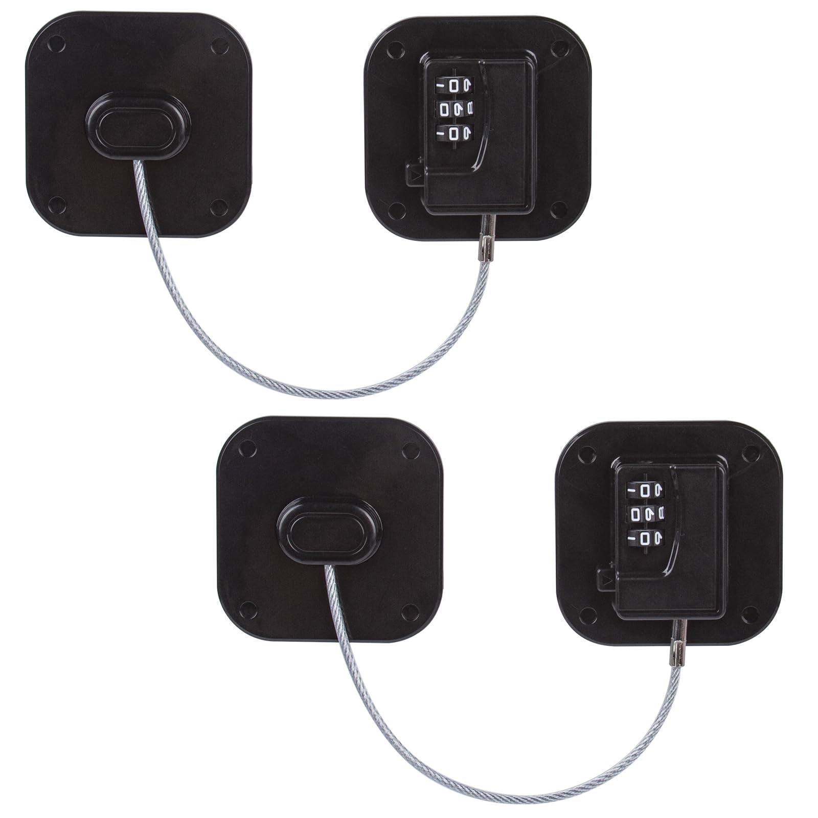 AMEITECH fridge locks dial close-up showing 3-digit code for secure access