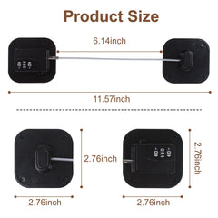AMEITECH fridge locks durable steel wire construction for daily use