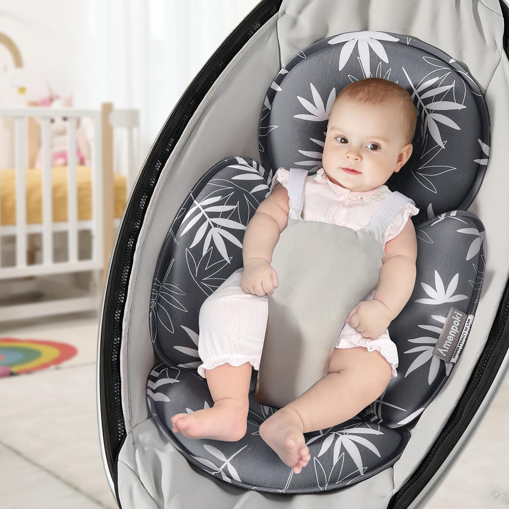Amenpoki infant car seat insert body support cradles tiny torso for comfortable travel.