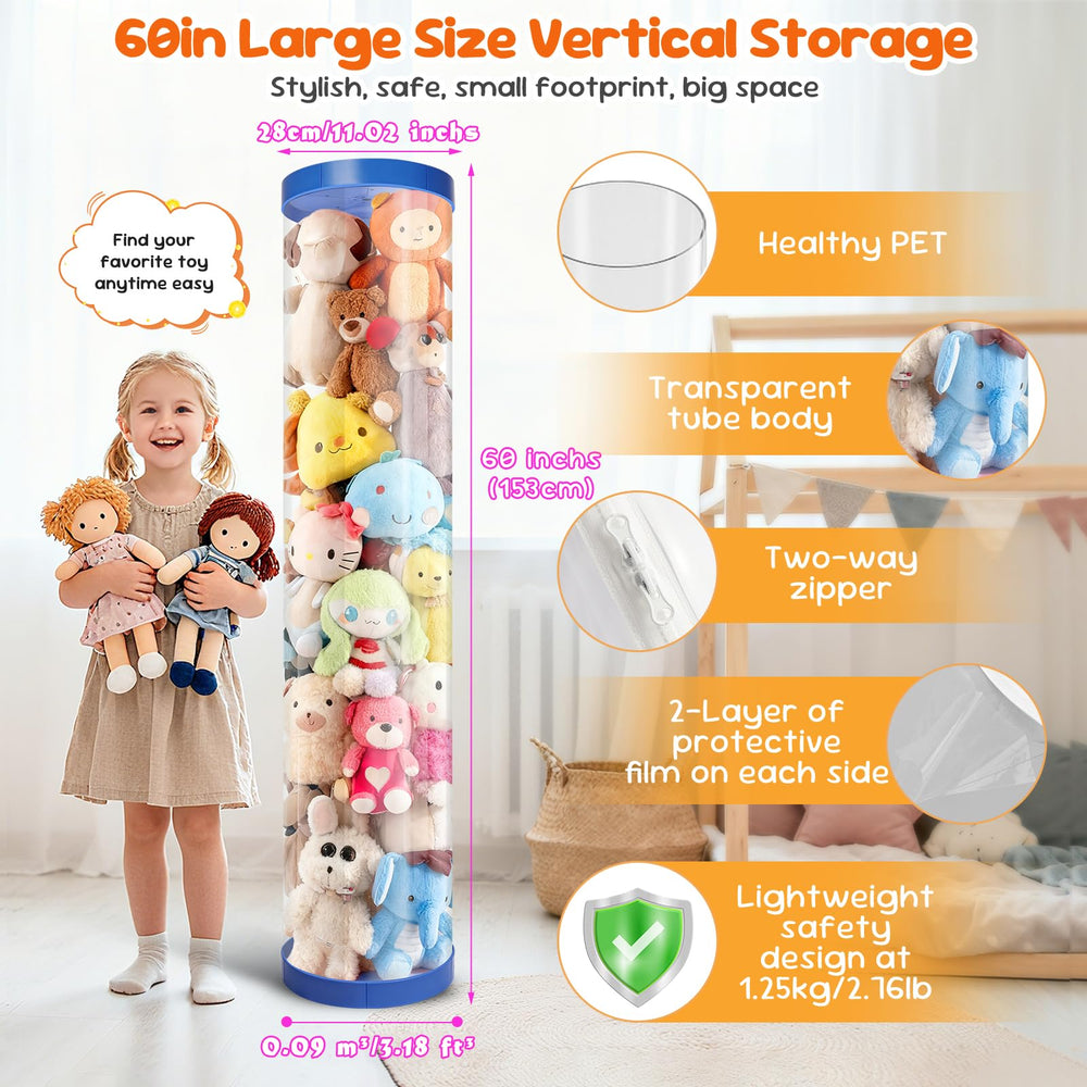 AMGAMGTS dust-moisture-protection-lids protect stuffed animals from dust and moisture.