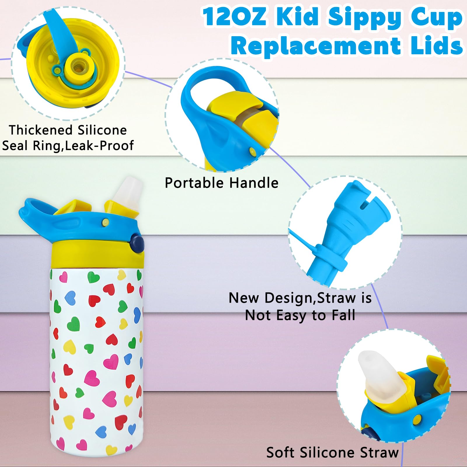 Amgkonp BPA-free silicone nozzle emphasizes safe, gentle contact for children