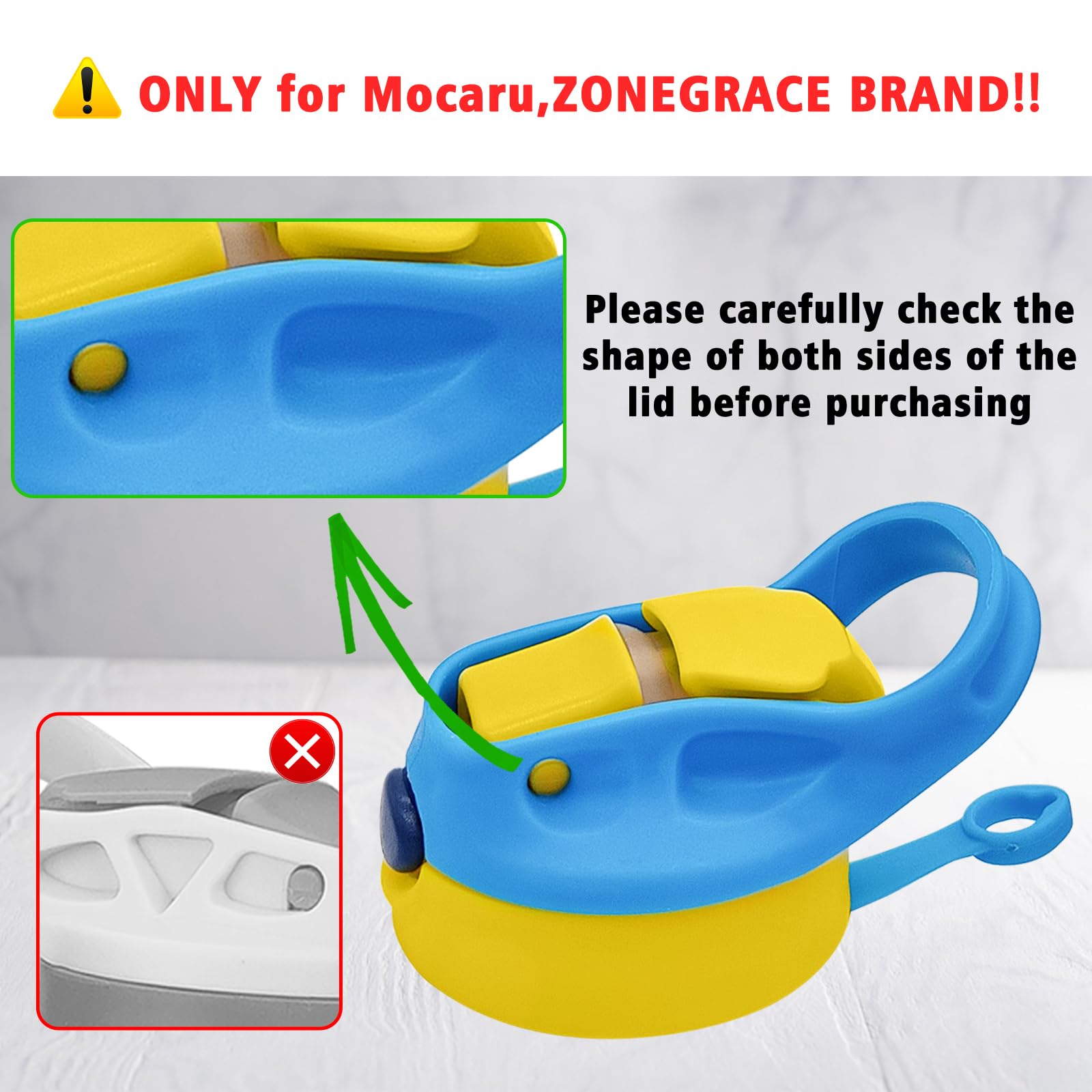 Amgkonp leak-proof straw lid close-up showing secure straw attachment
