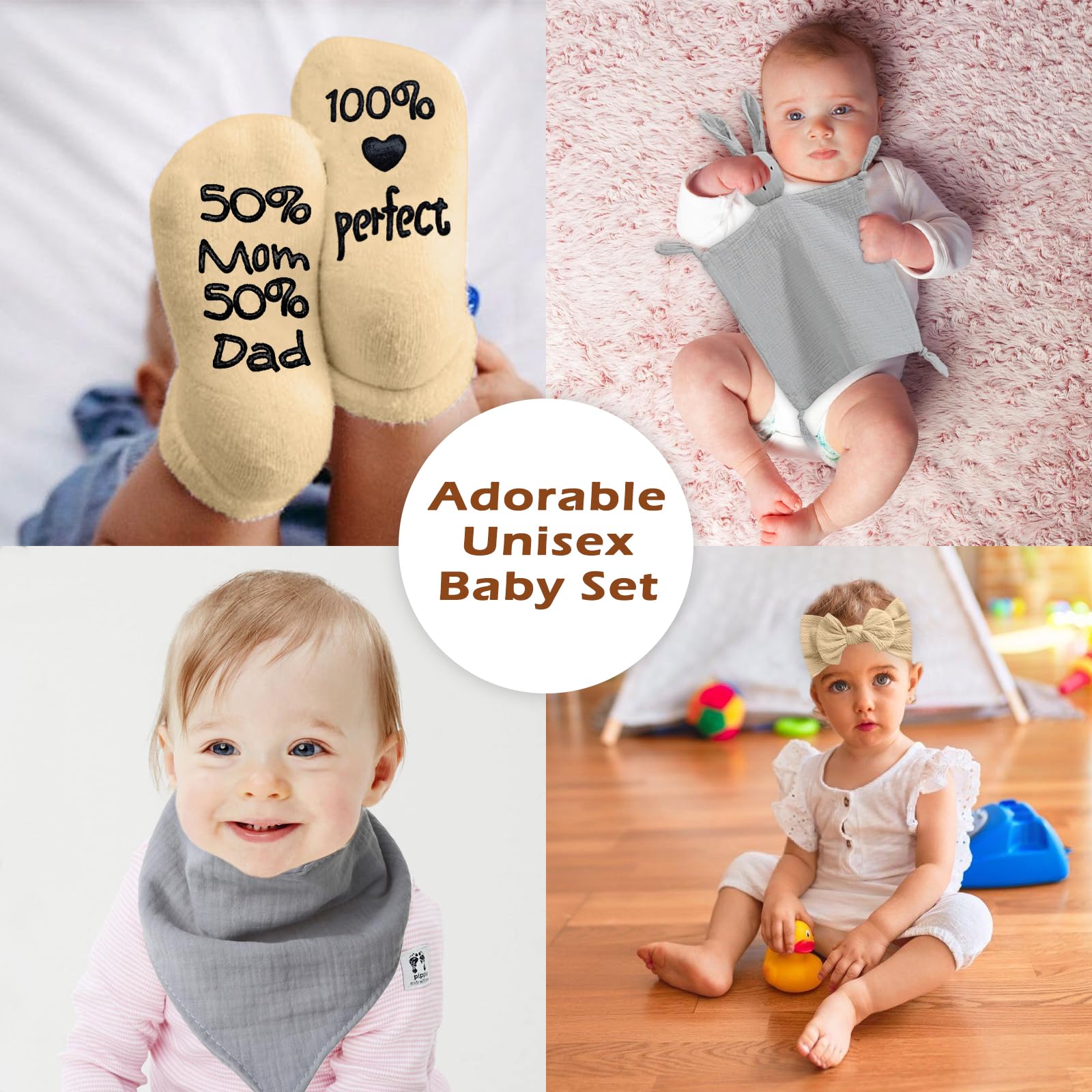 Amgkonp funny socks add charm and coziness for tiny feet.
