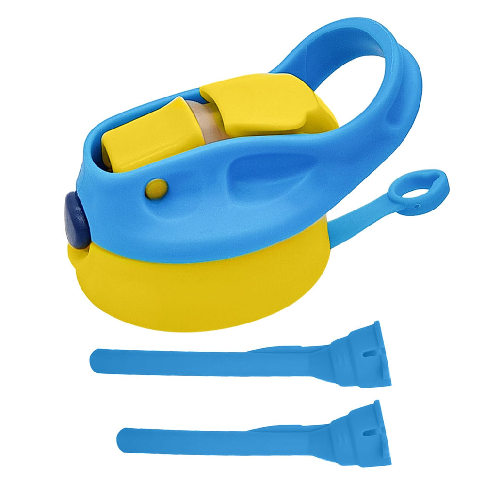 Amgkonp blue replacement lid with straw 2-pack for spill-free on-the-go sipping