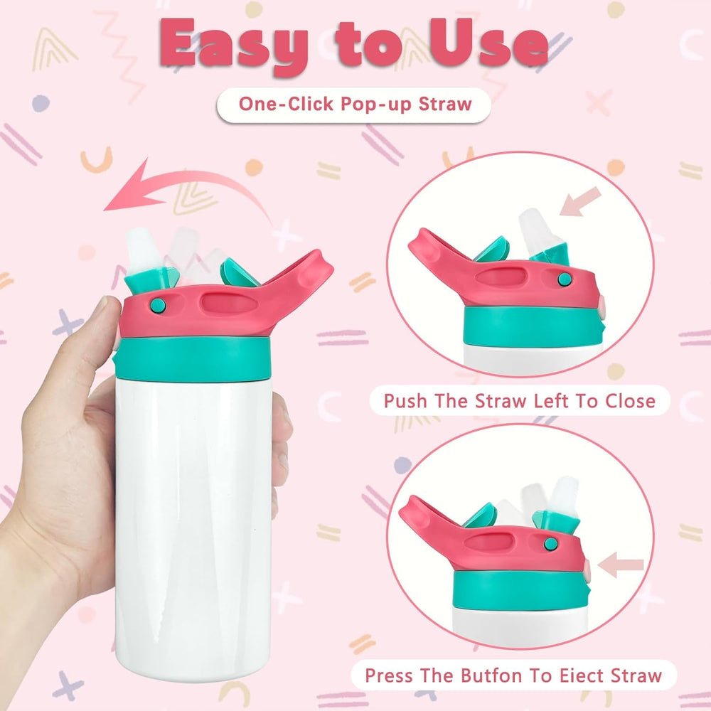 Amgkonp Rose lid features BPA-free silicone nozzle for safe sipping