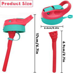 Amgkonp Rose lid assembly illustrates the fixed straw during drinking